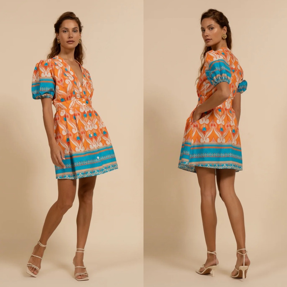 NWT Kasia Carina Printed Mini Dress